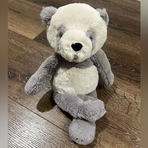 Jellycat Buckley panda retired Plush Two-Tone Beige & Gray Teddy Bear